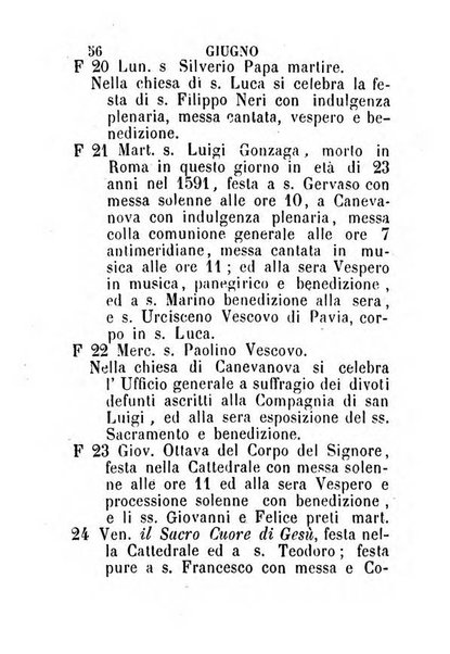 Almanacco sacro pavese