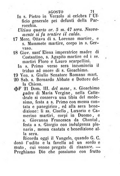 Almanacco sacro pavese