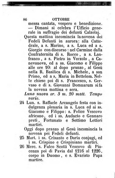 Almanacco sacro pavese