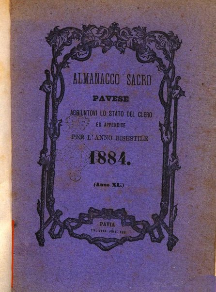 Almanacco sacro pavese