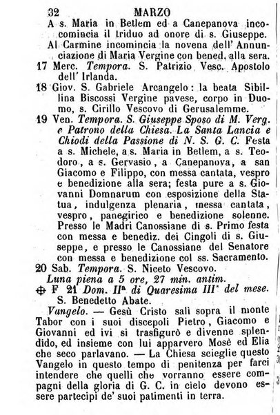 Almanacco sacro pavese