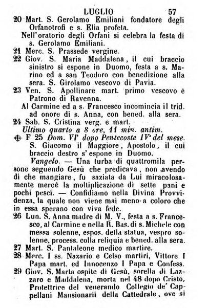 Almanacco sacro pavese