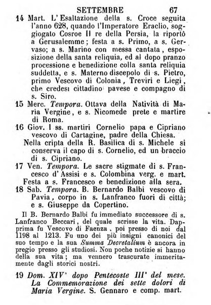 Almanacco sacro pavese