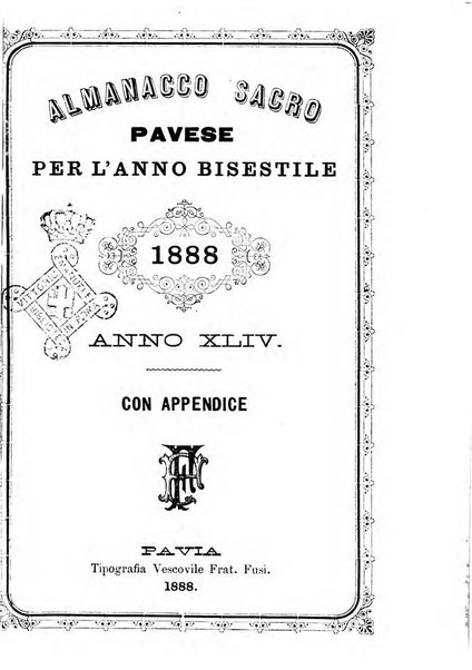 Almanacco sacro pavese