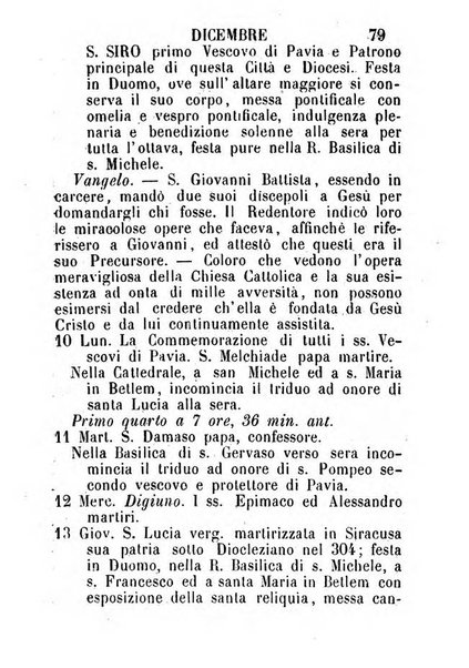 Almanacco sacro pavese