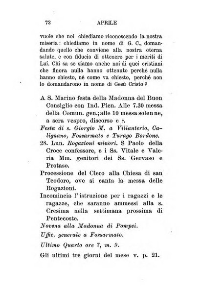 Almanacco sacro pavese