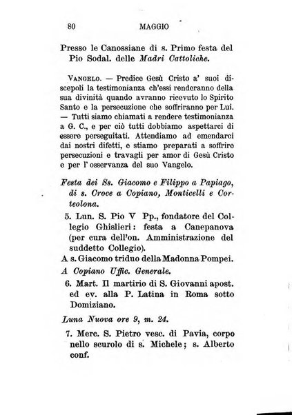 Almanacco sacro pavese