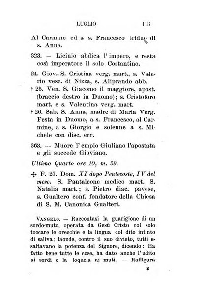 Almanacco sacro pavese