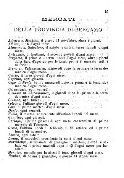 Annuario della citta e provincia di Bergamo