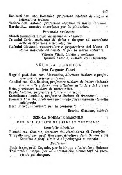 Annuario della citta e provincia di Bergamo