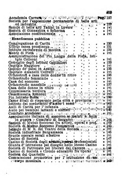 Annuario della citta e provincia di Bergamo