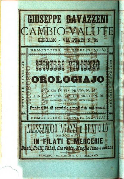 Annuario della citta e provincia di Bergamo