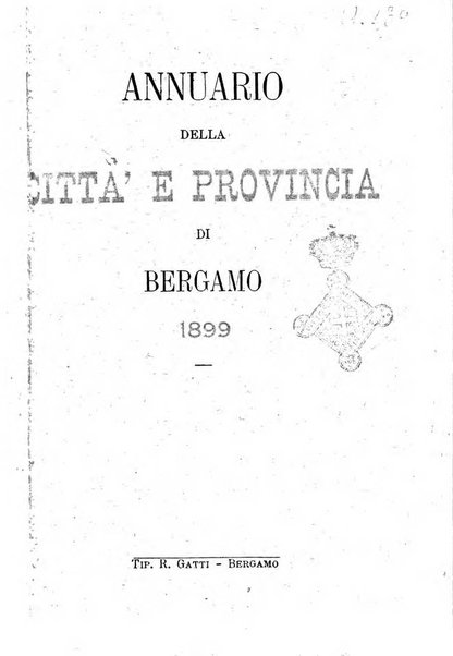 Annuario della citta e provincia di Bergamo