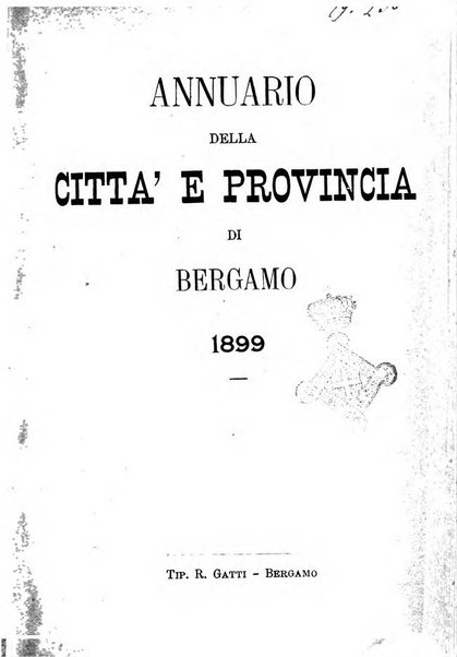 Annuario della citta e provincia di Bergamo