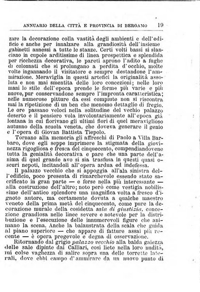 Annuario della citta e provincia di Bergamo