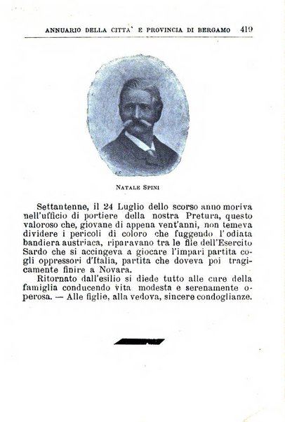 Annuario della citta e provincia di Bergamo