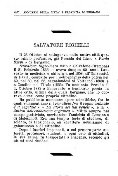 Annuario della citta e provincia di Bergamo