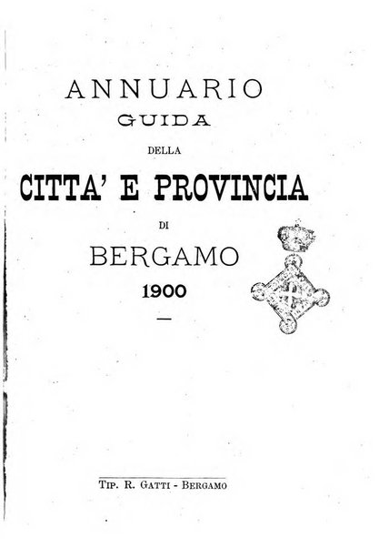 Annuario della citta e provincia di Bergamo