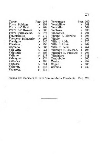 Annuario della citta e provincia di Bergamo