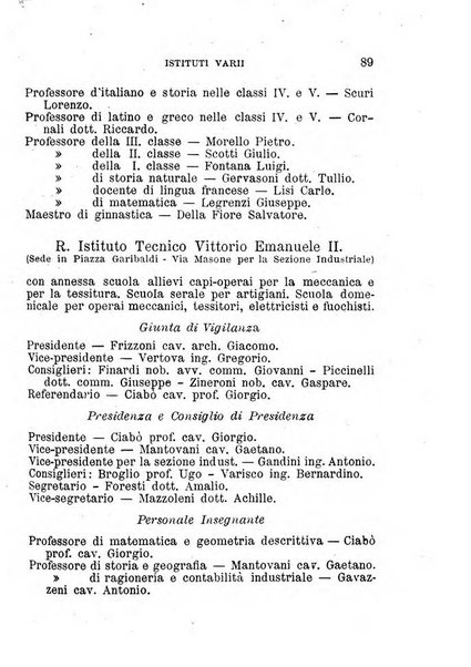 Annuario della citta e provincia di Bergamo