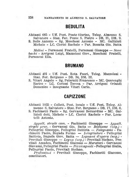 Annuario della citta e provincia di Bergamo