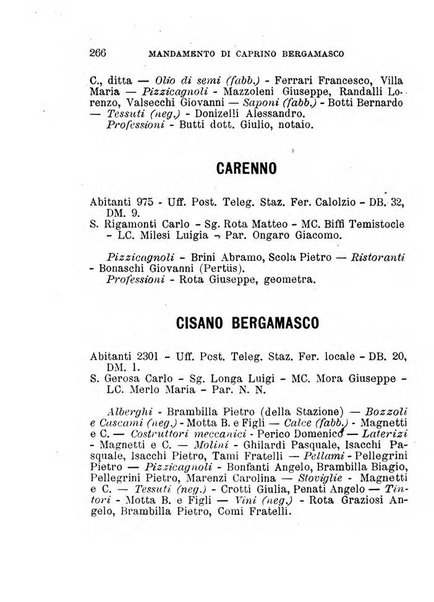 Annuario della citta e provincia di Bergamo