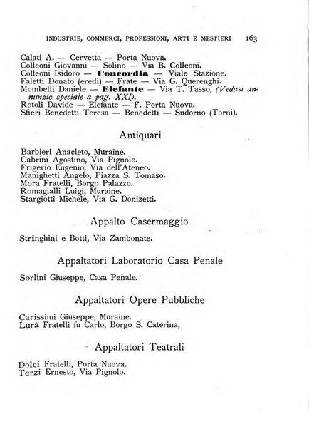 Annuario della citta e provincia di Bergamo