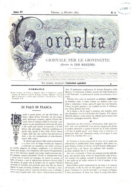 Cordelia rivista mensile della donna italiana