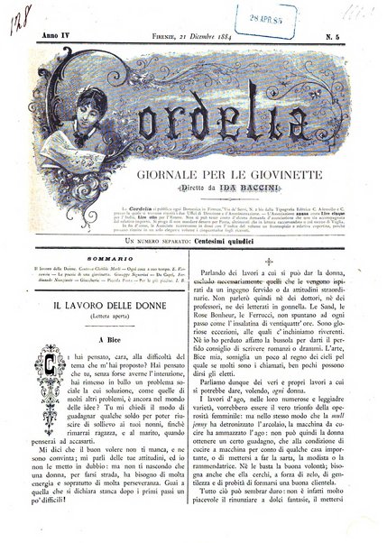 Cordelia rivista mensile della donna italiana