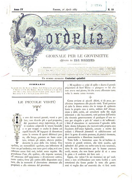 Cordelia rivista mensile della donna italiana