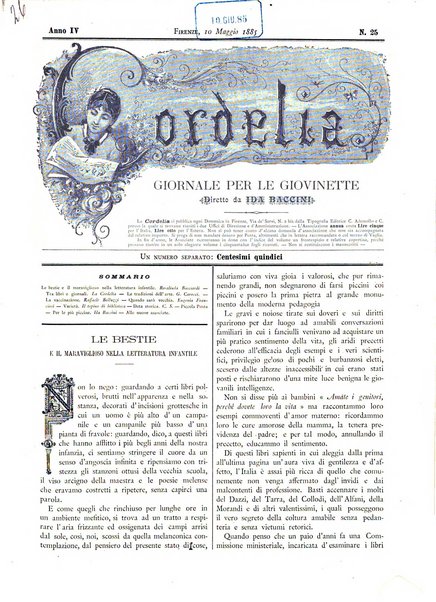 Cordelia rivista mensile della donna italiana