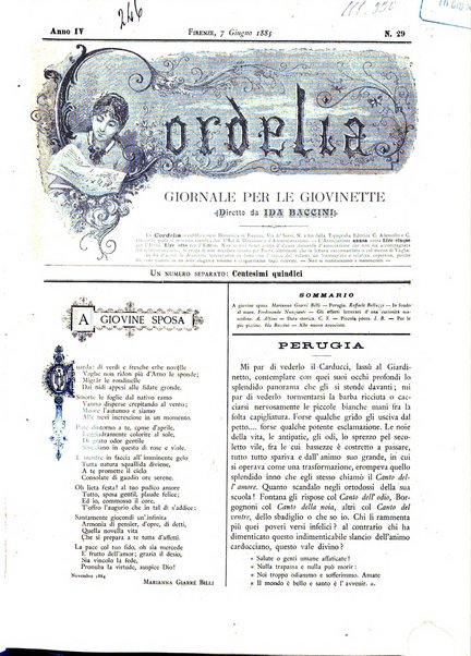 Cordelia rivista mensile della donna italiana