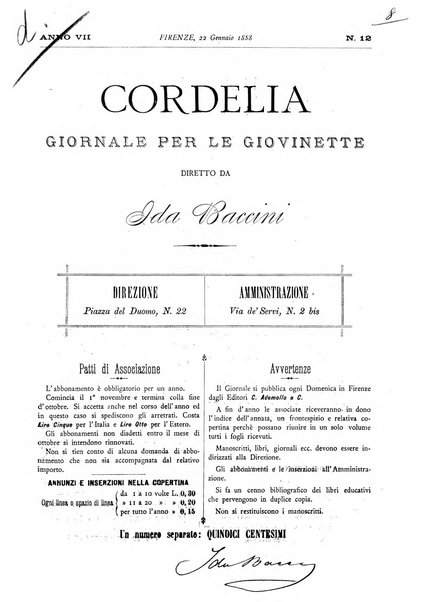 Cordelia rivista mensile della donna italiana