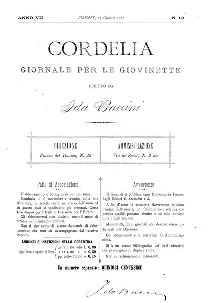 Cordelia rivista mensile della donna italiana