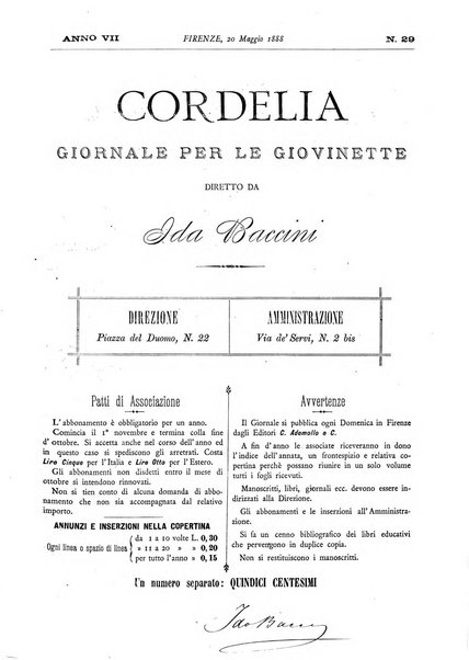 Cordelia rivista mensile della donna italiana