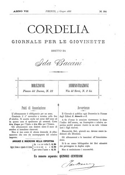 Cordelia rivista mensile della donna italiana