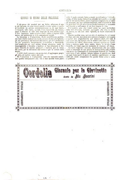 Cordelia rivista mensile della donna italiana