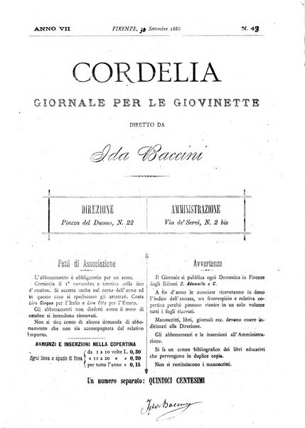 Cordelia rivista mensile della donna italiana