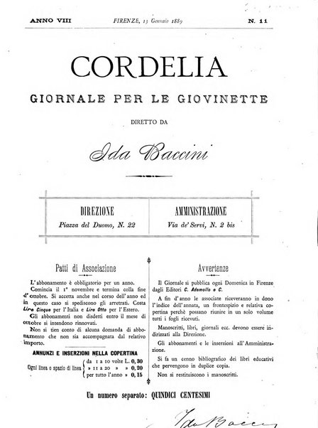 Cordelia rivista mensile della donna italiana