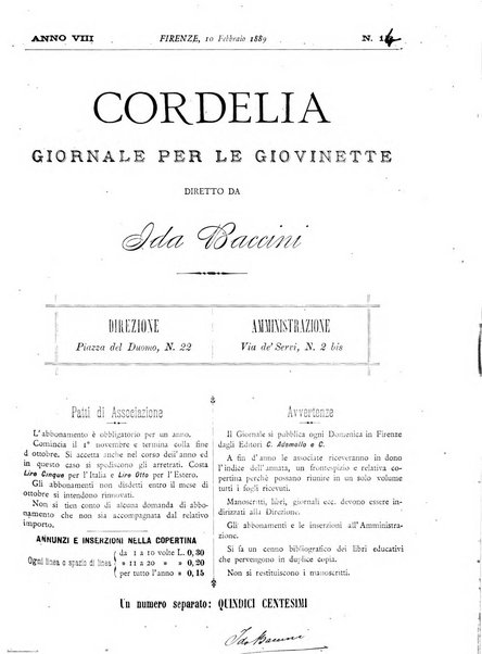 Cordelia rivista mensile della donna italiana