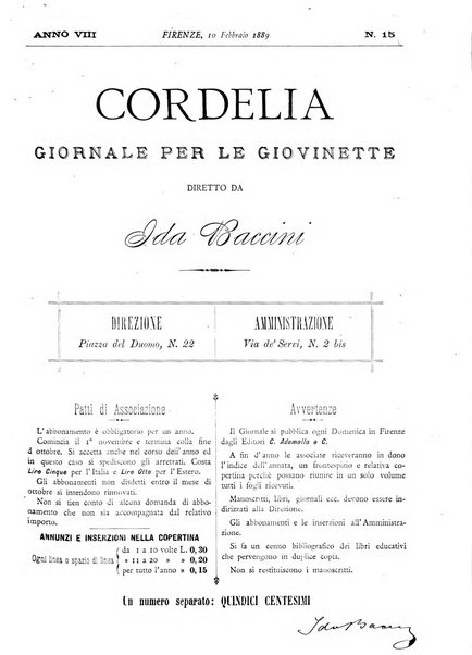 Cordelia rivista mensile della donna italiana