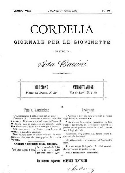 Cordelia rivista mensile della donna italiana