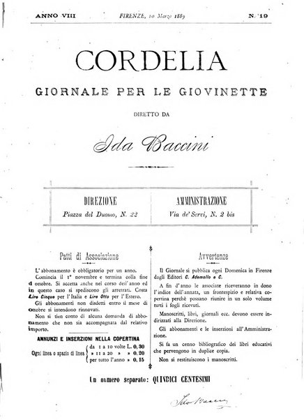 Cordelia rivista mensile della donna italiana