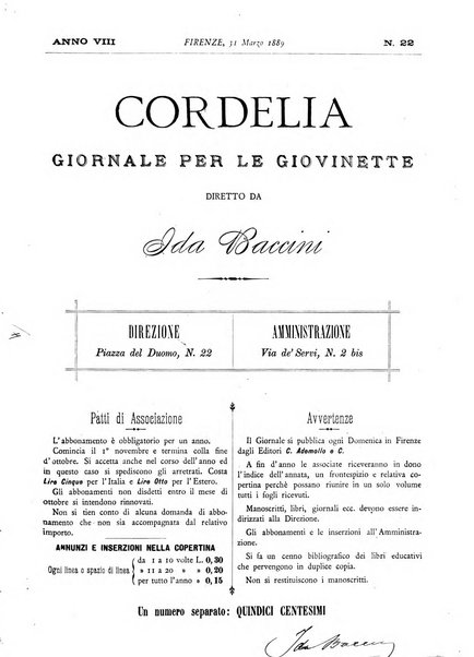 Cordelia rivista mensile della donna italiana