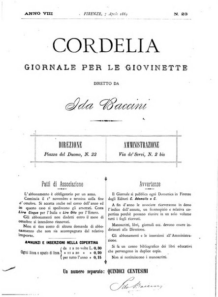 Cordelia rivista mensile della donna italiana