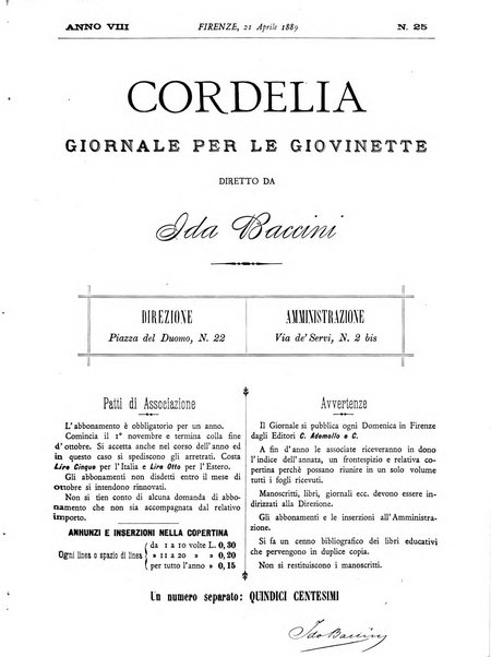 Cordelia rivista mensile della donna italiana