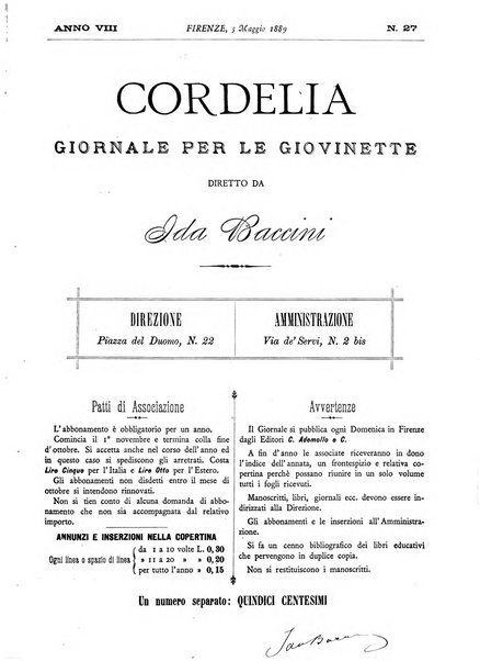 Cordelia rivista mensile della donna italiana