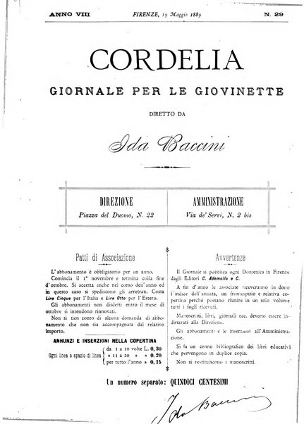 Cordelia rivista mensile della donna italiana