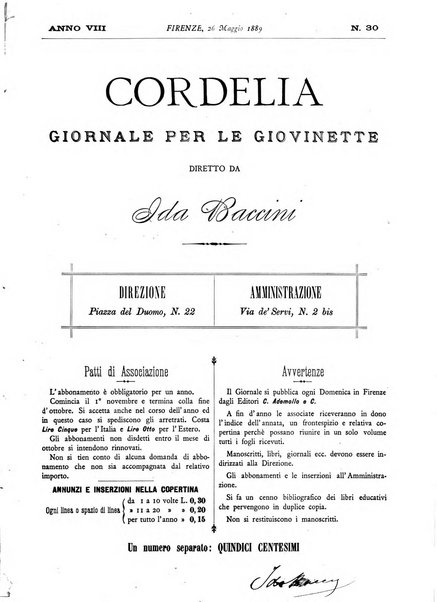 Cordelia rivista mensile della donna italiana