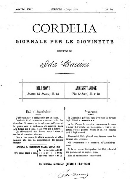 Cordelia rivista mensile della donna italiana